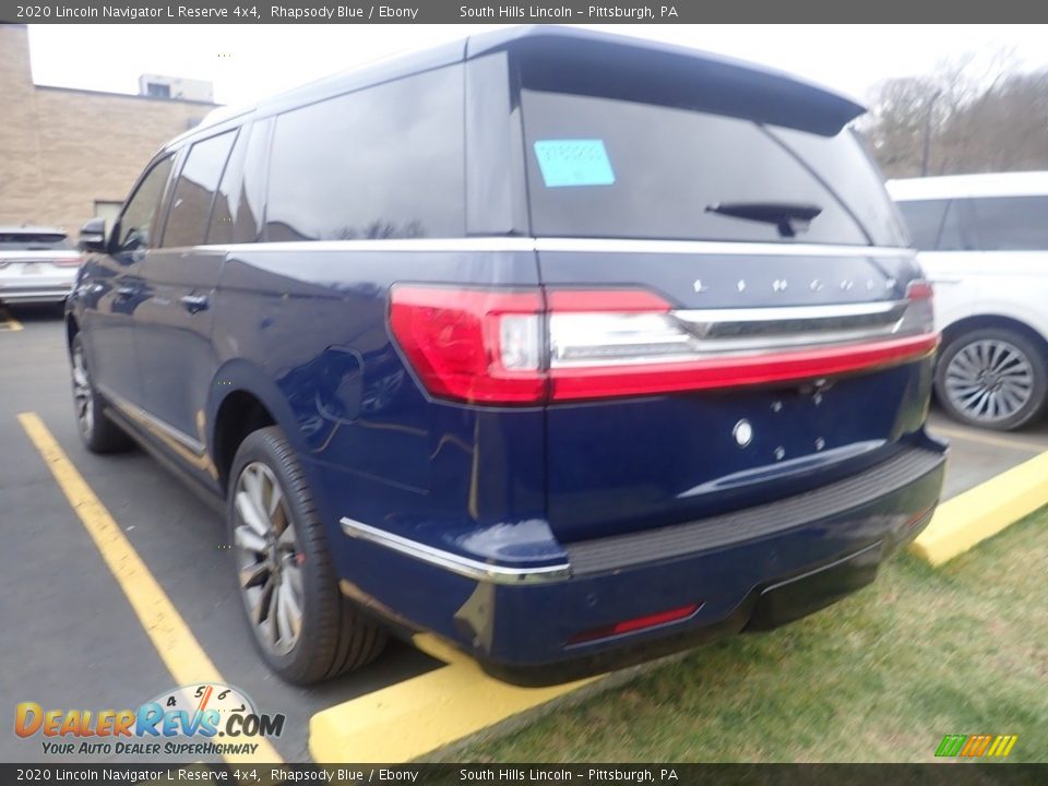 2020 Lincoln Navigator L Reserve 4x4 Rhapsody Blue / Ebony Photo #2