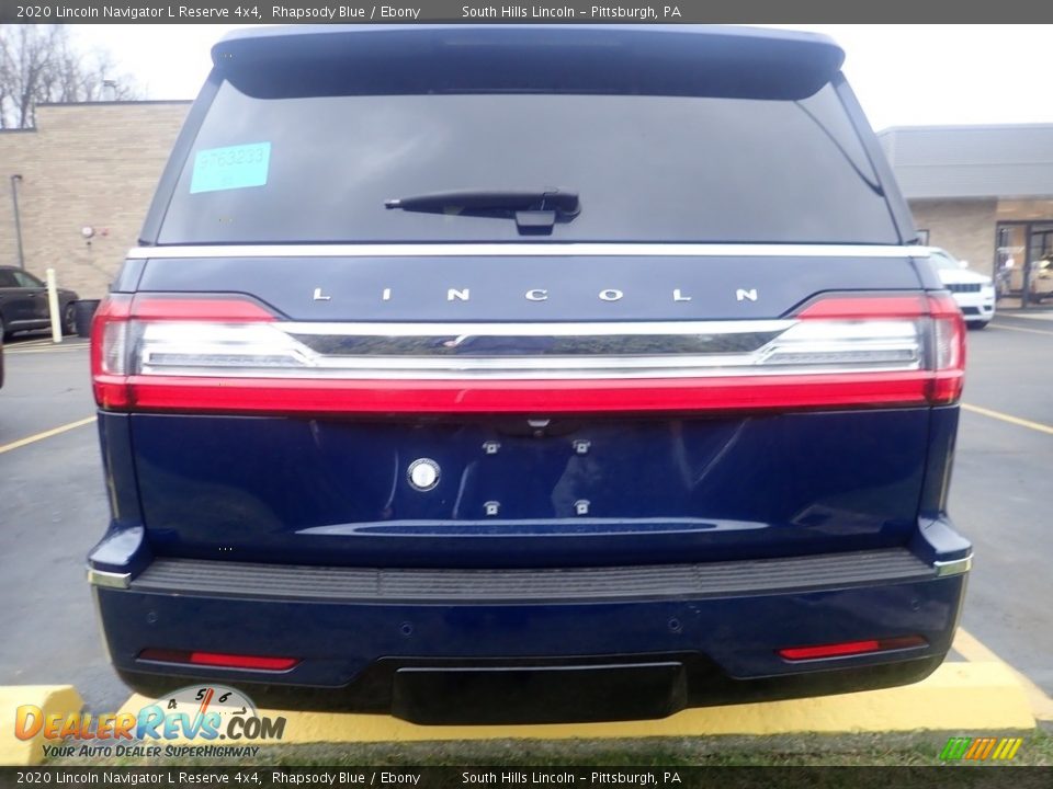 2020 Lincoln Navigator L Reserve 4x4 Rhapsody Blue / Ebony Photo #3