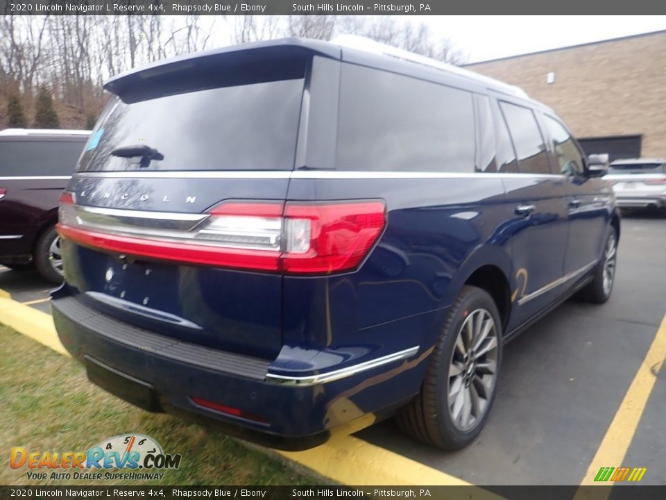 2020 Lincoln Navigator L Reserve 4x4 Rhapsody Blue / Ebony Photo #4