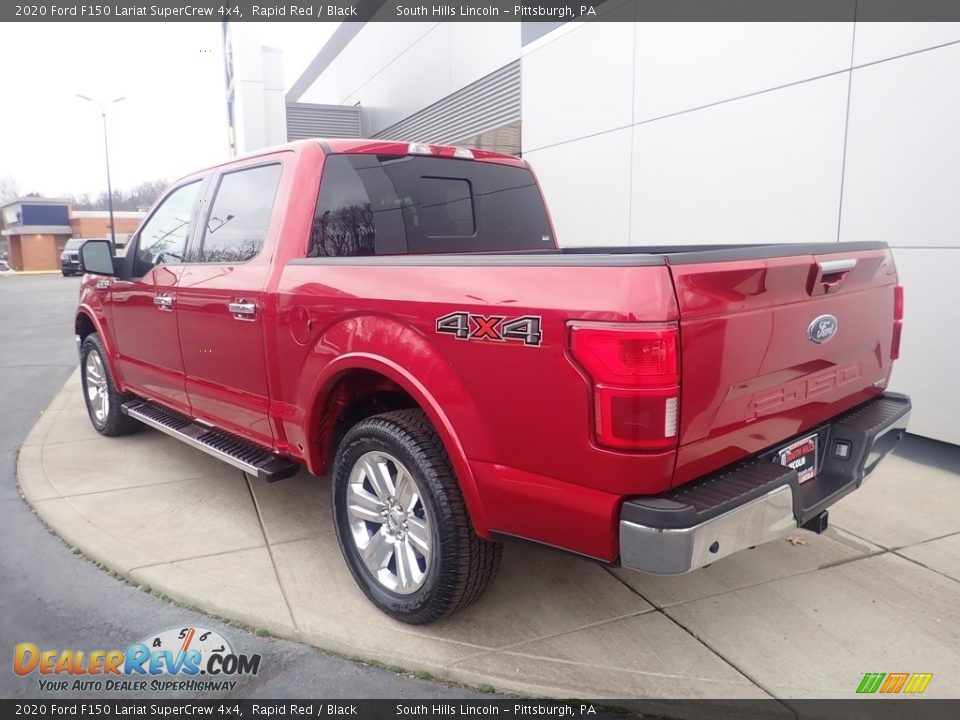 2020 Ford F150 Lariat SuperCrew 4x4 Rapid Red / Black Photo #3