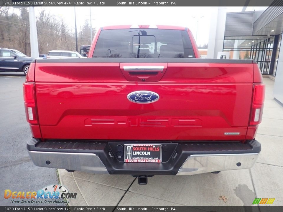 2020 Ford F150 Lariat SuperCrew 4x4 Rapid Red / Black Photo #4