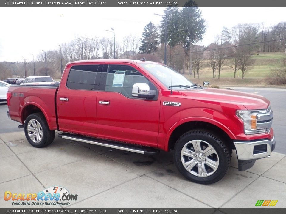 2020 Ford F150 Lariat SuperCrew 4x4 Rapid Red / Black Photo #6