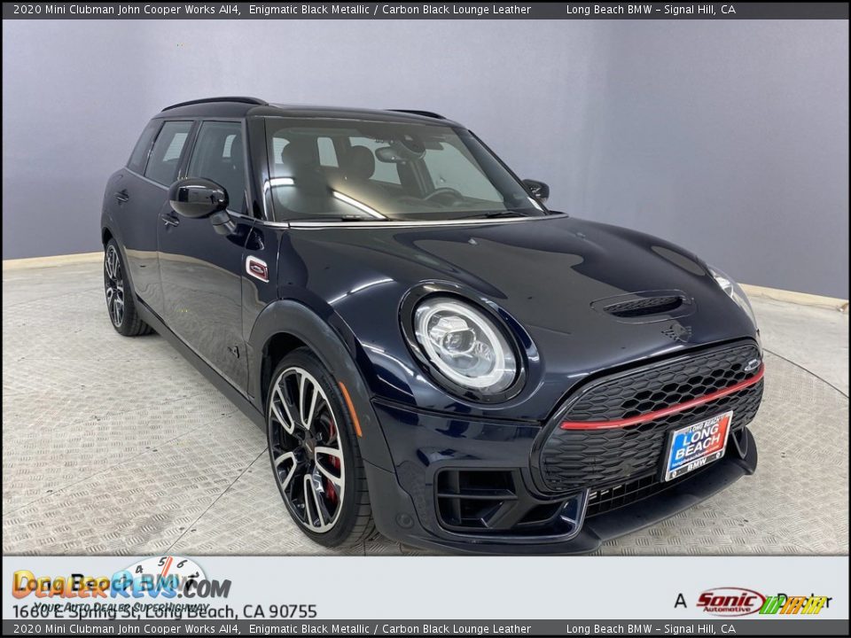 2020 Mini Clubman John Cooper Works All4 Enigmatic Black Metallic / Carbon Black Lounge Leather Photo #1