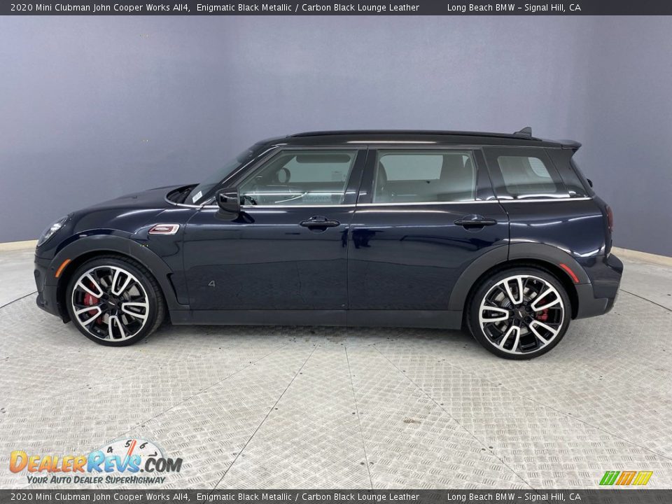 2020 Mini Clubman John Cooper Works All4 Enigmatic Black Metallic / Carbon Black Lounge Leather Photo #3