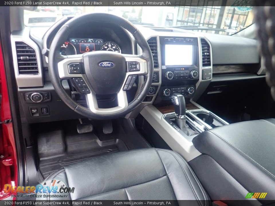 Black Interior - 2020 Ford F150 Lariat SuperCrew 4x4 Photo #16