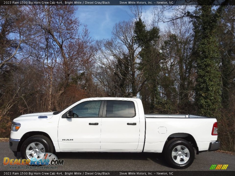 2023 Ram 1500 Big Horn Crew Cab 4x4 Bright White / Diesel Gray/Black Photo #1