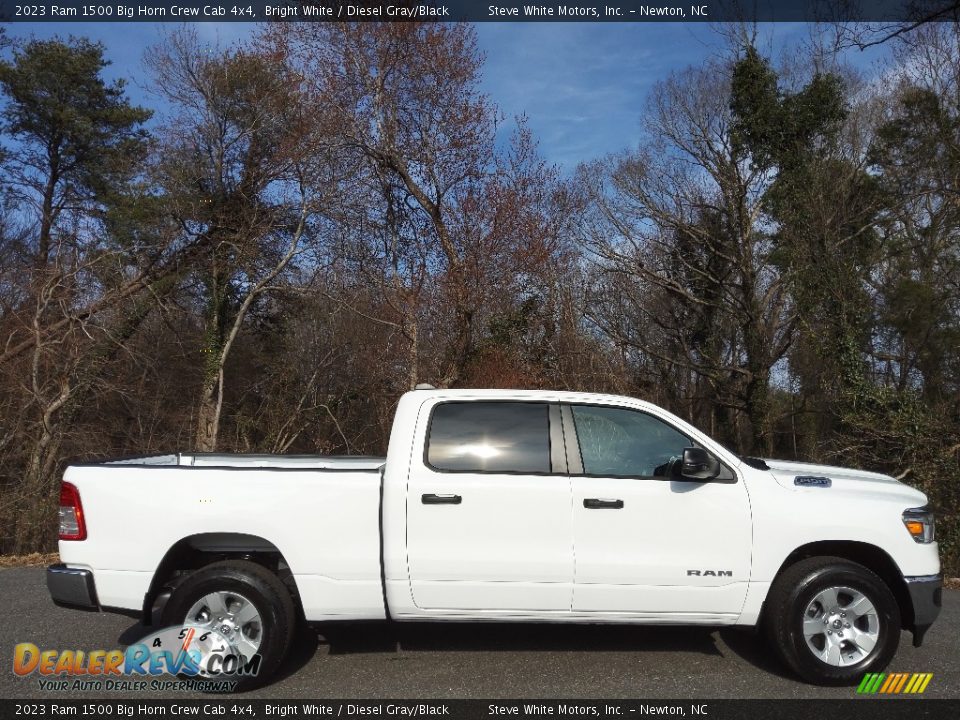 2023 Ram 1500 Big Horn Crew Cab 4x4 Bright White / Diesel Gray/Black Photo #5