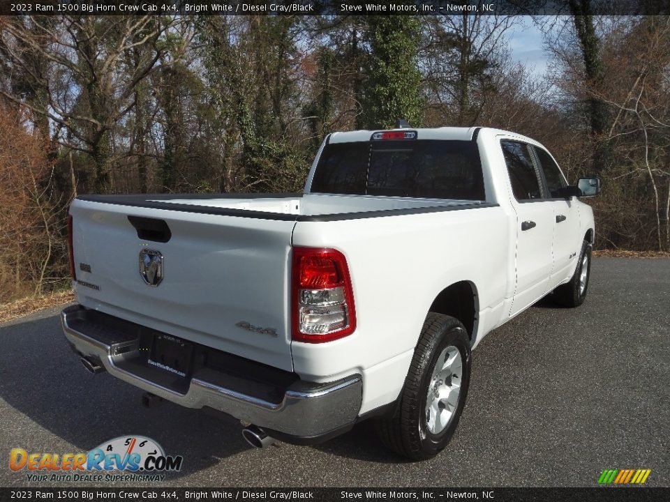 2023 Ram 1500 Big Horn Crew Cab 4x4 Bright White / Diesel Gray/Black Photo #6