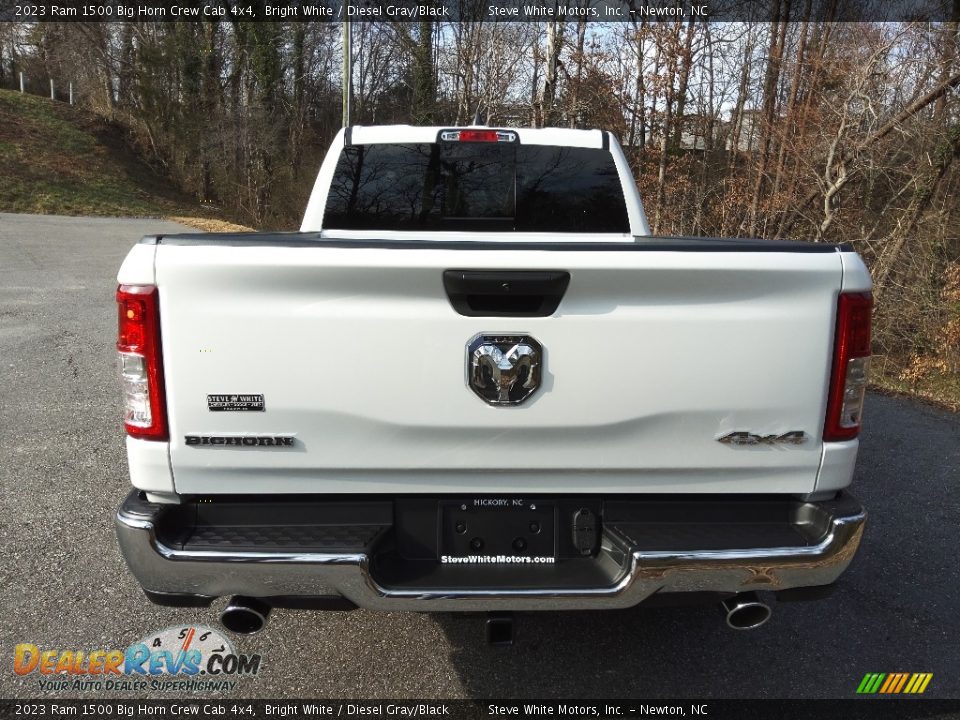 2023 Ram 1500 Big Horn Crew Cab 4x4 Bright White / Diesel Gray/Black Photo #7