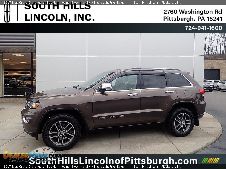 2017 Jeep Grand Cherokee Limited 4x4 Walnut Brown Metallic / Black/Light Frost Beige Photo #1