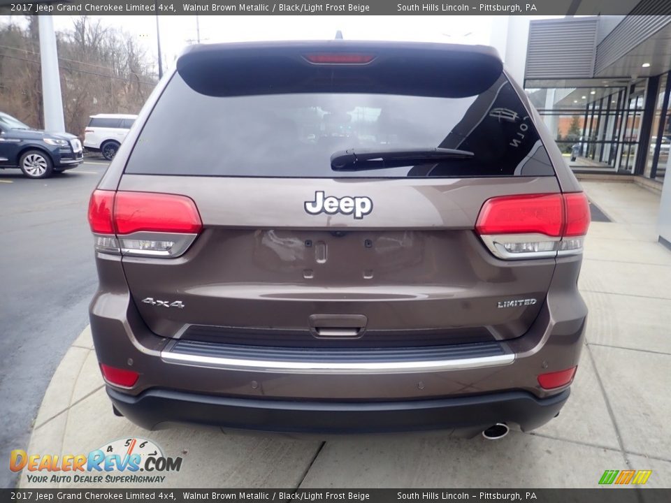 2017 Jeep Grand Cherokee Limited 4x4 Walnut Brown Metallic / Black/Light Frost Beige Photo #4