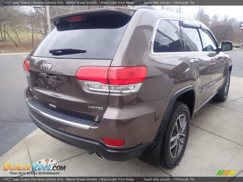 2017 Jeep Grand Cherokee Limited 4x4 Walnut Brown Metallic / Black/Light Frost Beige Photo #6