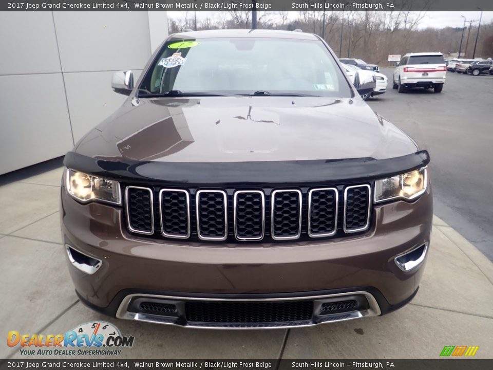 2017 Jeep Grand Cherokee Limited 4x4 Walnut Brown Metallic / Black/Light Frost Beige Photo #9