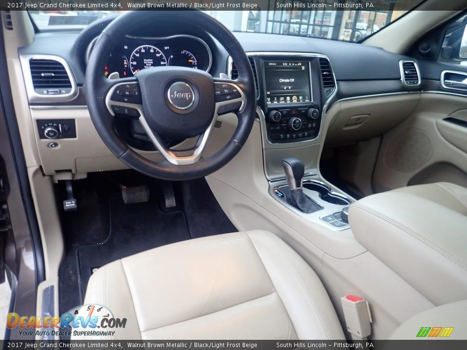 2017 Jeep Grand Cherokee Limited 4x4 Walnut Brown Metallic / Black/Light Frost Beige Photo #17