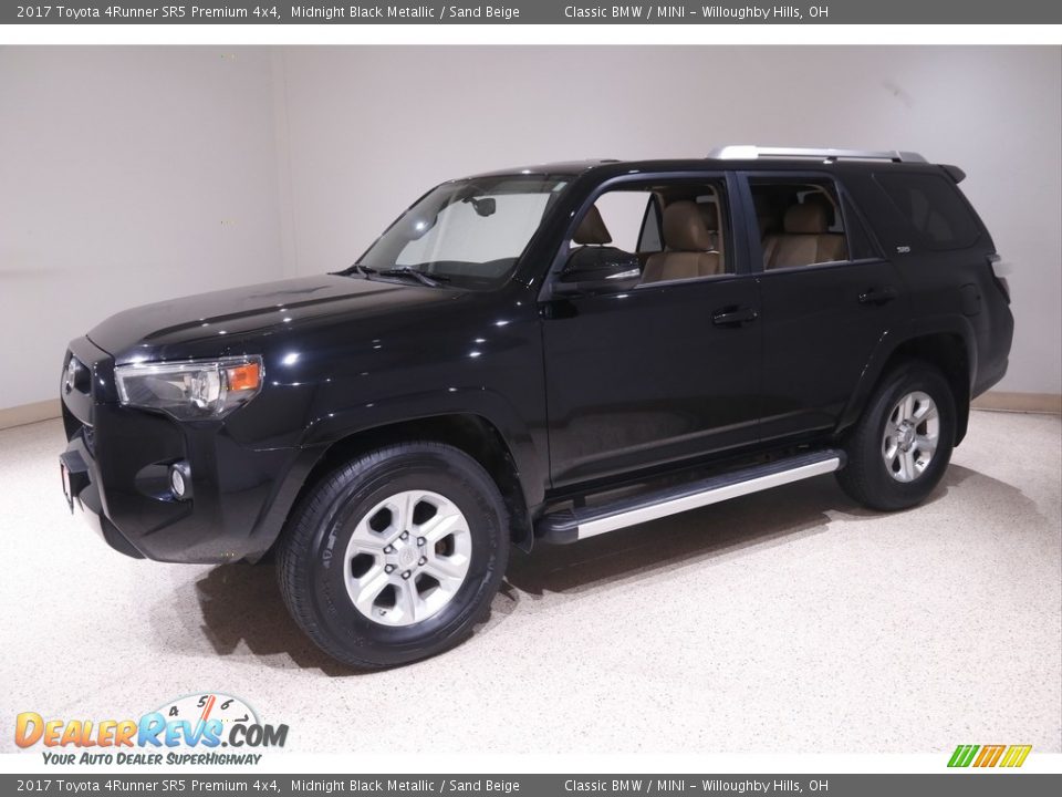 2017 Toyota 4Runner SR5 Premium 4x4 Midnight Black Metallic / Sand Beige Photo #3