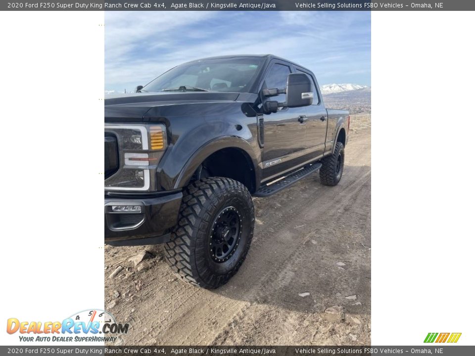 2020 Ford F250 Super Duty King Ranch Crew Cab 4x4 Agate Black / Kingsville Antique/Java Photo #7