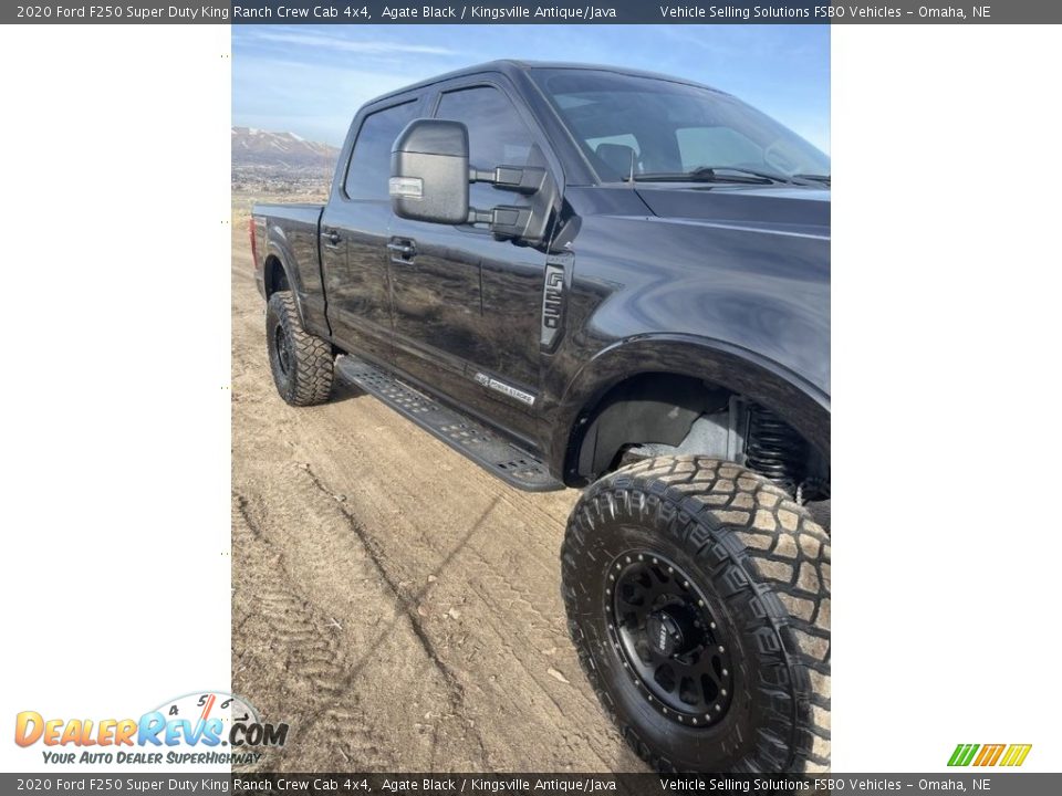 2020 Ford F250 Super Duty King Ranch Crew Cab 4x4 Agate Black / Kingsville Antique/Java Photo #8