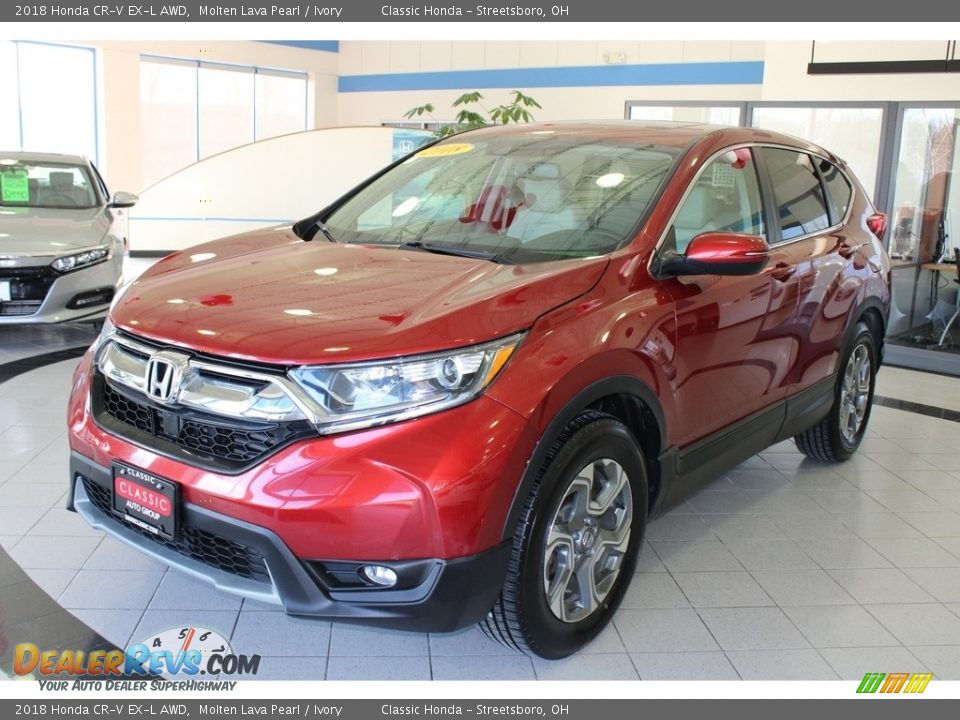 2018 Honda CR-V EX-L AWD Molten Lava Pearl / Ivory Photo #1