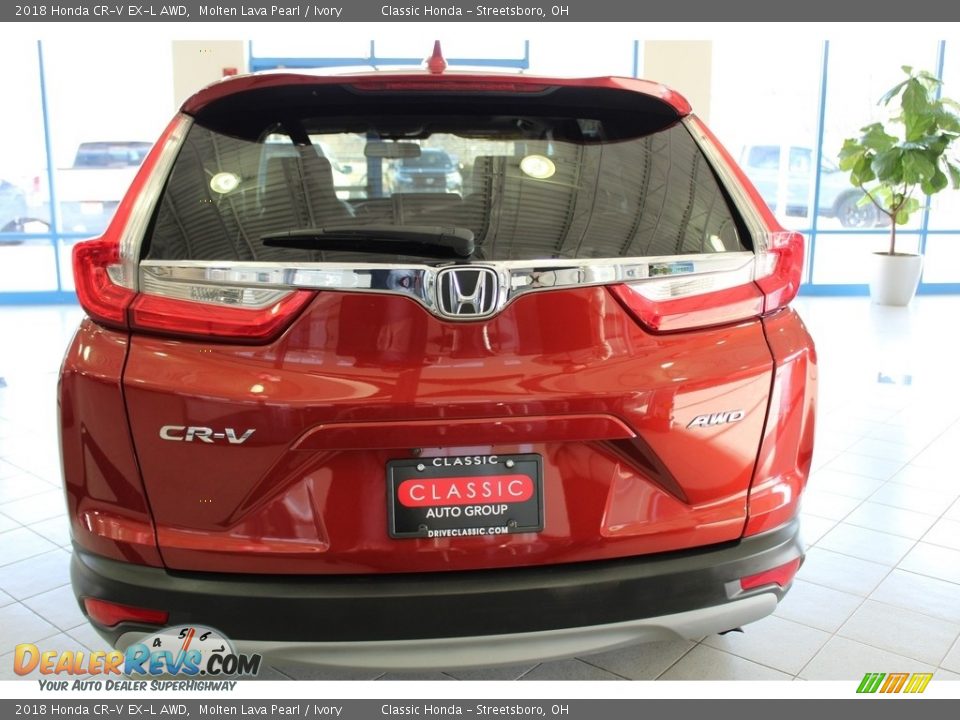 2018 Honda CR-V EX-L AWD Molten Lava Pearl / Ivory Photo #6