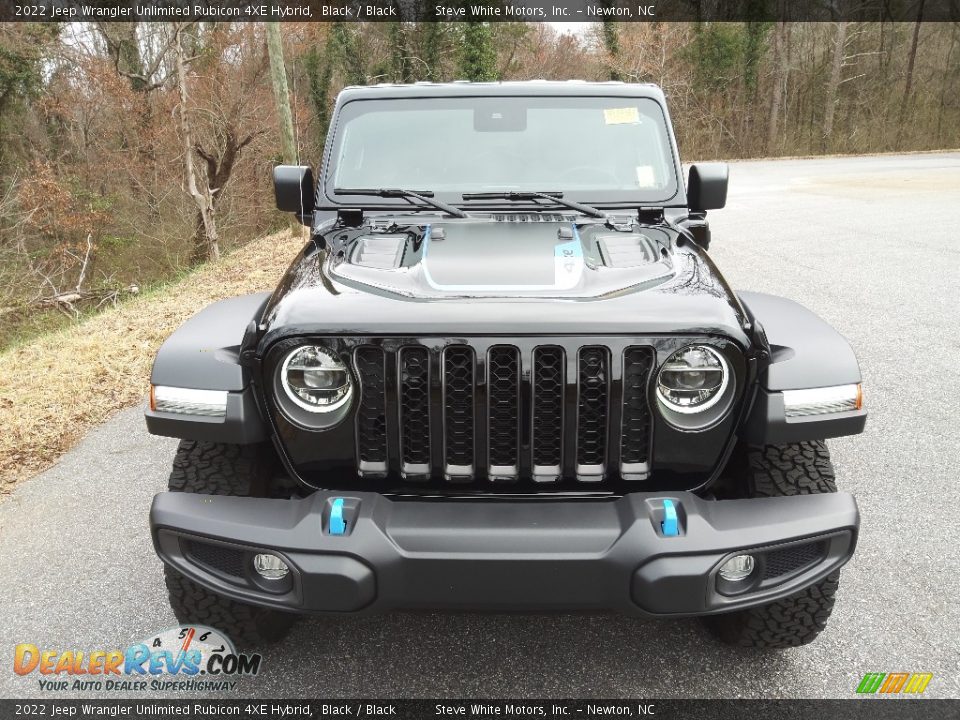 Black 2022 Jeep Wrangler Unlimited Rubicon 4XE Hybrid Photo #5