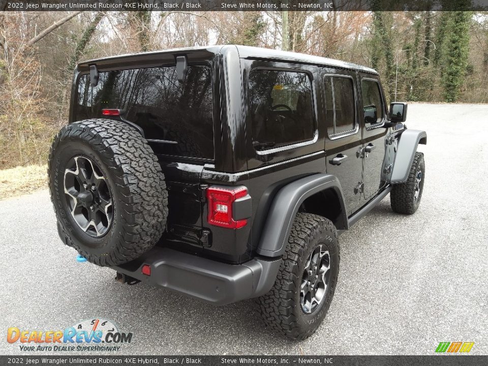 2022 Jeep Wrangler Unlimited Rubicon 4XE Hybrid Black / Black Photo #9