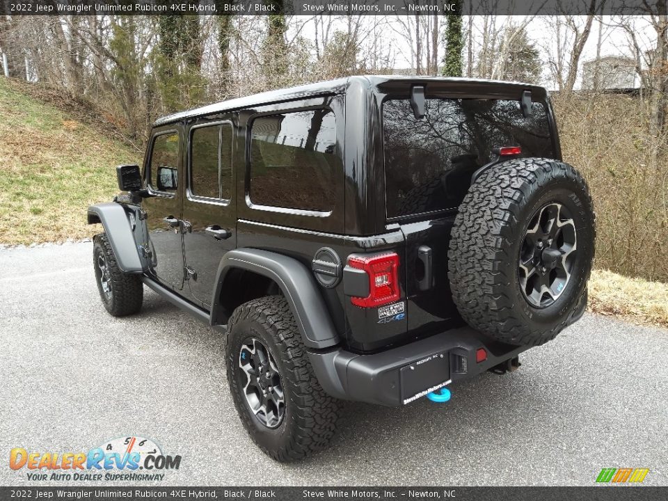 2022 Jeep Wrangler Unlimited Rubicon 4XE Hybrid Black / Black Photo #11