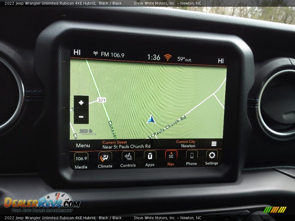 Navigation of 2022 Jeep Wrangler Unlimited Rubicon 4XE Hybrid Photo #28