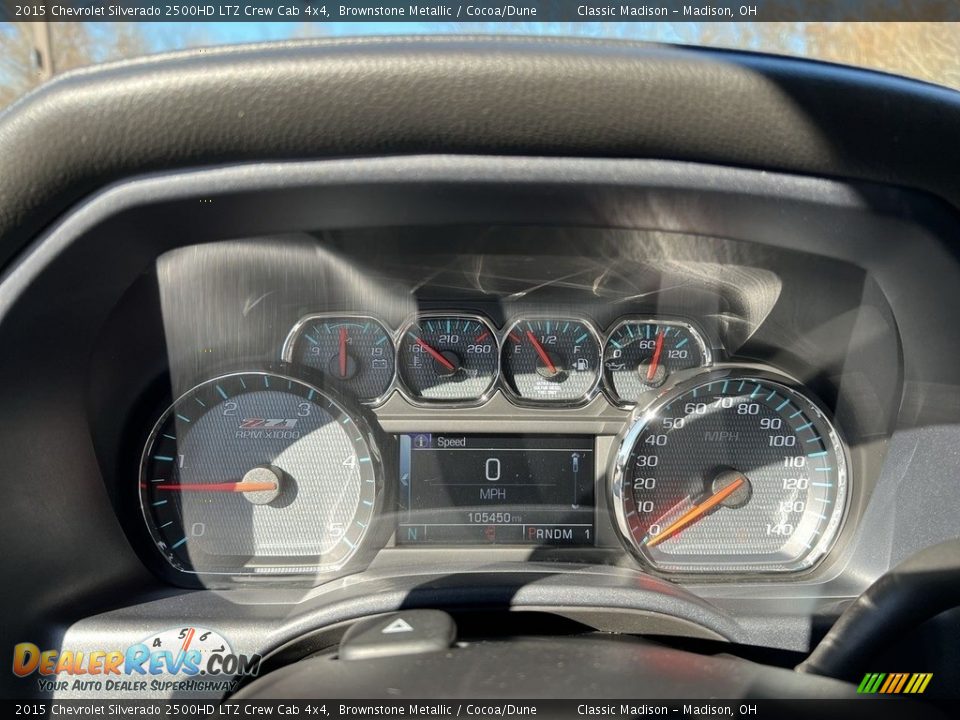 2015 Chevrolet Silverado 2500HD LTZ Crew Cab 4x4 Brownstone Metallic / Cocoa/Dune Photo #10