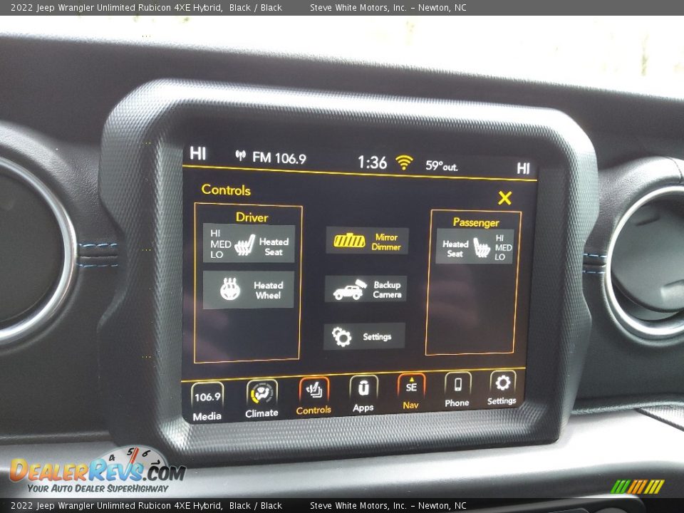 Controls of 2022 Jeep Wrangler Unlimited Rubicon 4XE Hybrid Photo #29