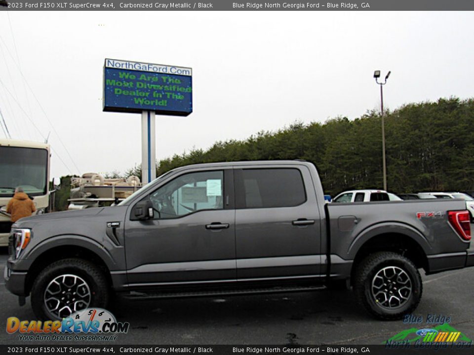 2023 Ford F150 XLT SuperCrew 4x4 Carbonized Gray Metallic / Black Photo #2