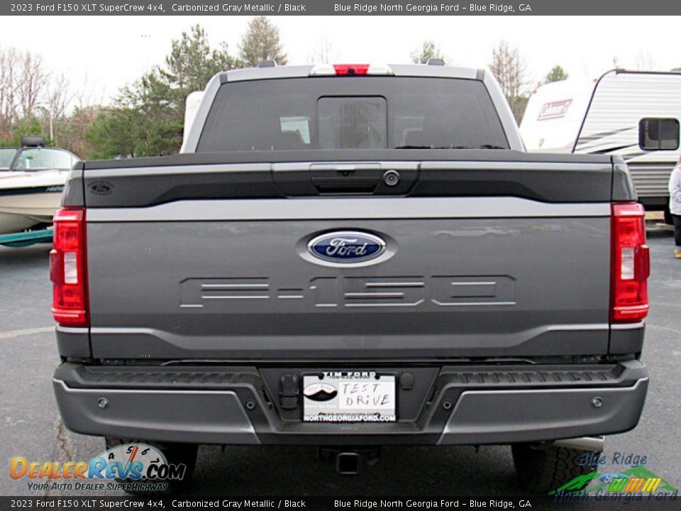 2023 Ford F150 XLT SuperCrew 4x4 Carbonized Gray Metallic / Black Photo #4