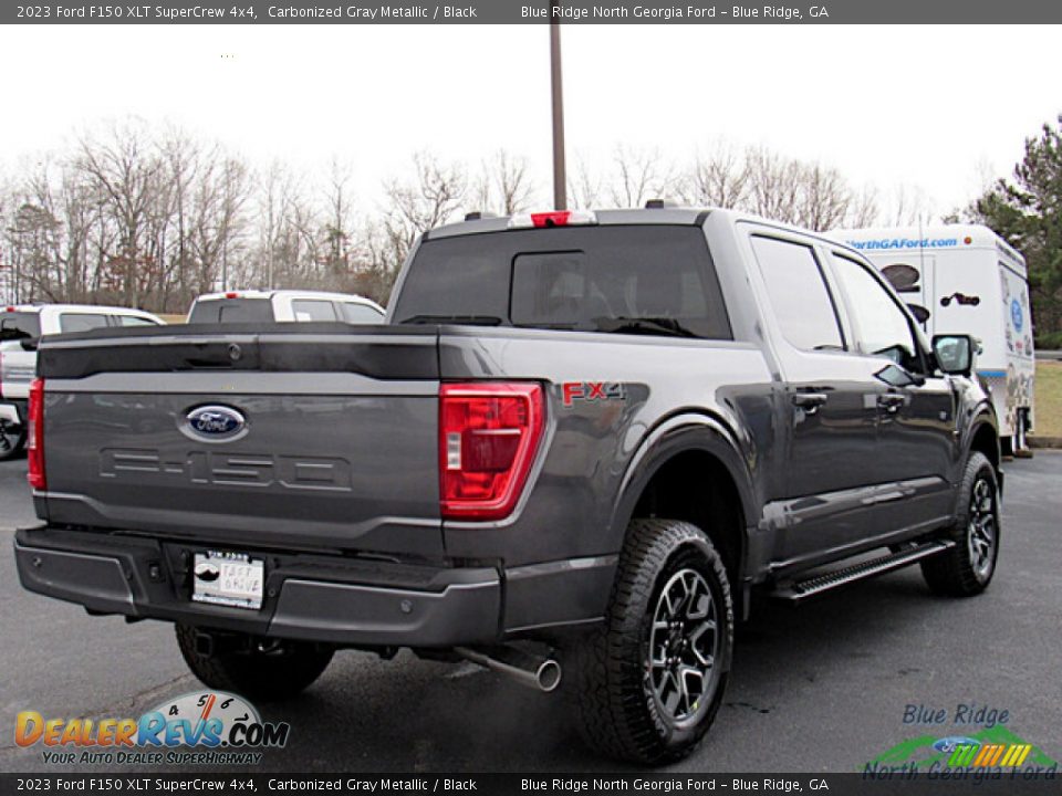 2023 Ford F150 XLT SuperCrew 4x4 Carbonized Gray Metallic / Black Photo #5