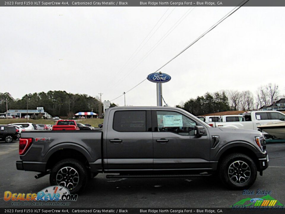 2023 Ford F150 XLT SuperCrew 4x4 Carbonized Gray Metallic / Black Photo #6