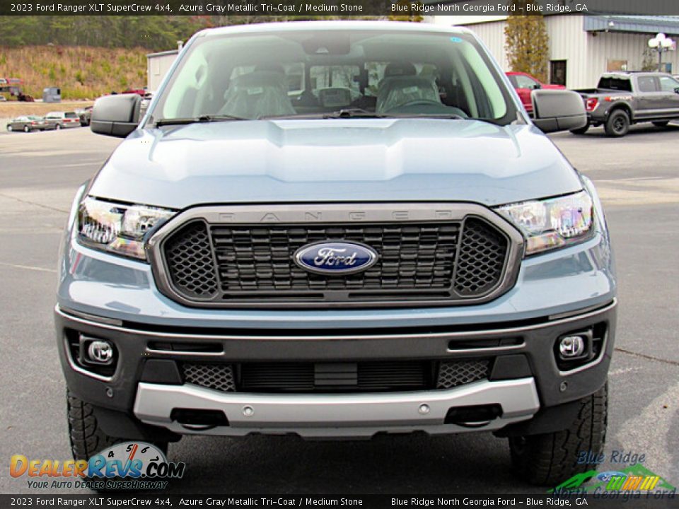 Azure Gray Metallic Tri-Coat 2023 Ford Ranger XLT SuperCrew 4x4 Photo #8