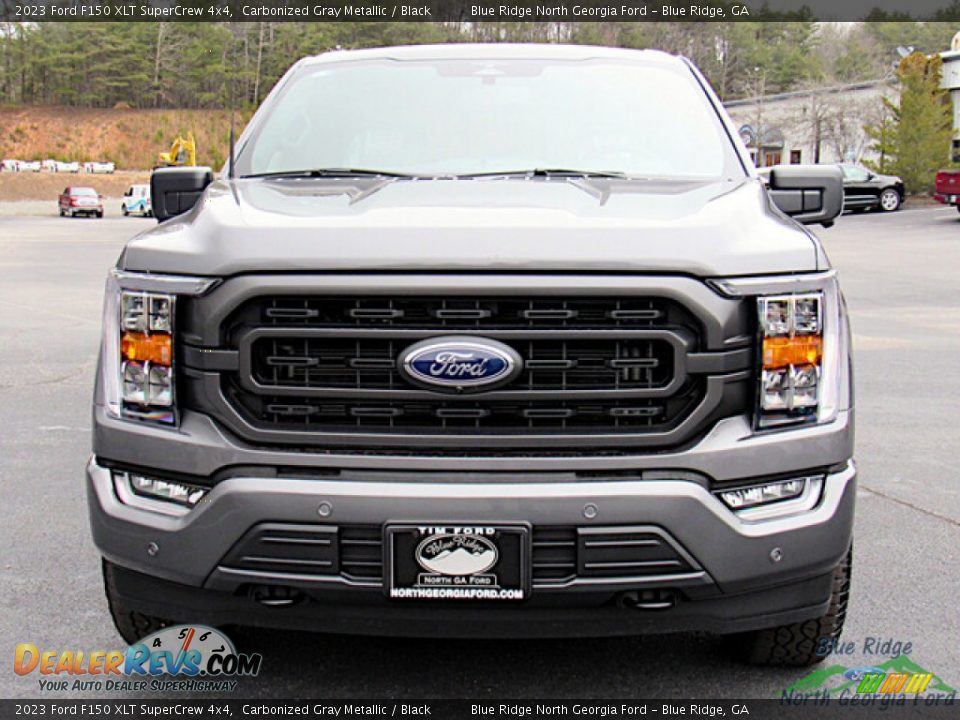 2023 Ford F150 XLT SuperCrew 4x4 Carbonized Gray Metallic / Black Photo #8