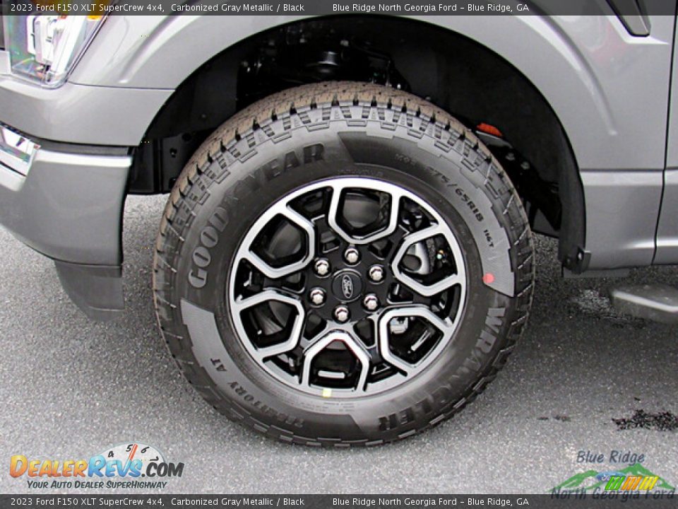 2023 Ford F150 XLT SuperCrew 4x4 Carbonized Gray Metallic / Black Photo #9