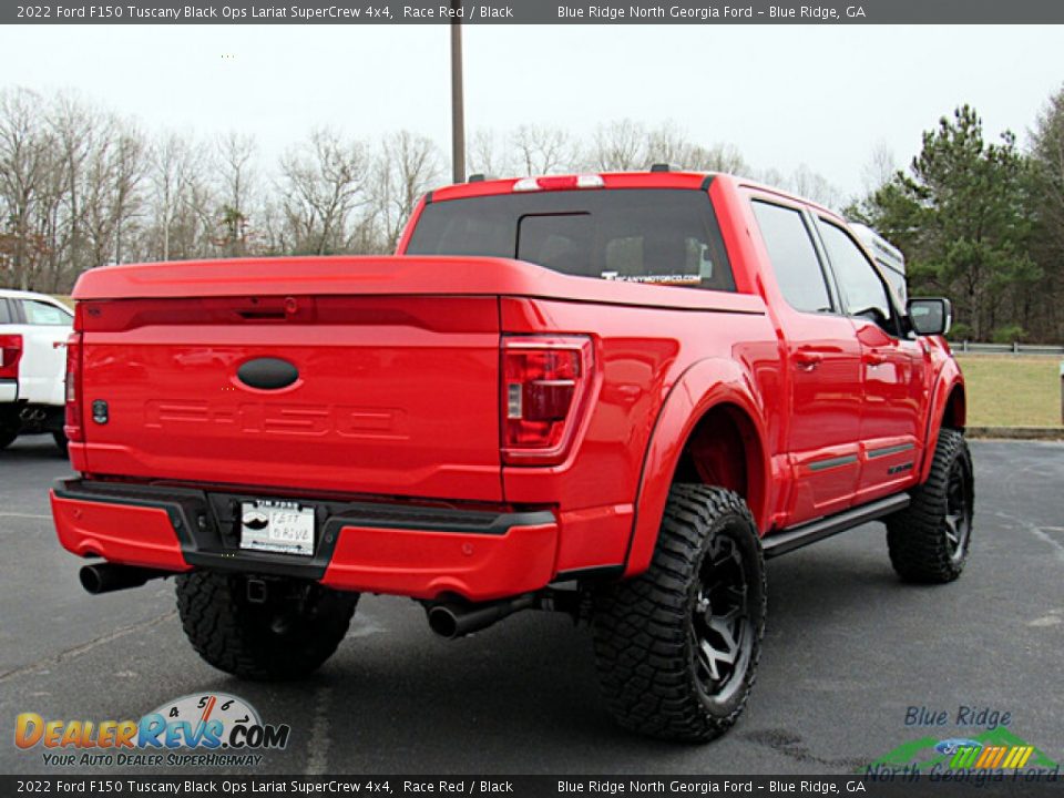 2022 Ford F150 Tuscany Black Ops Lariat SuperCrew 4x4 Race Red / Black Photo #5