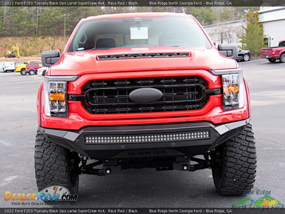 2022 Ford F150 Tuscany Black Ops Lariat SuperCrew 4x4 Race Red / Black Photo #8