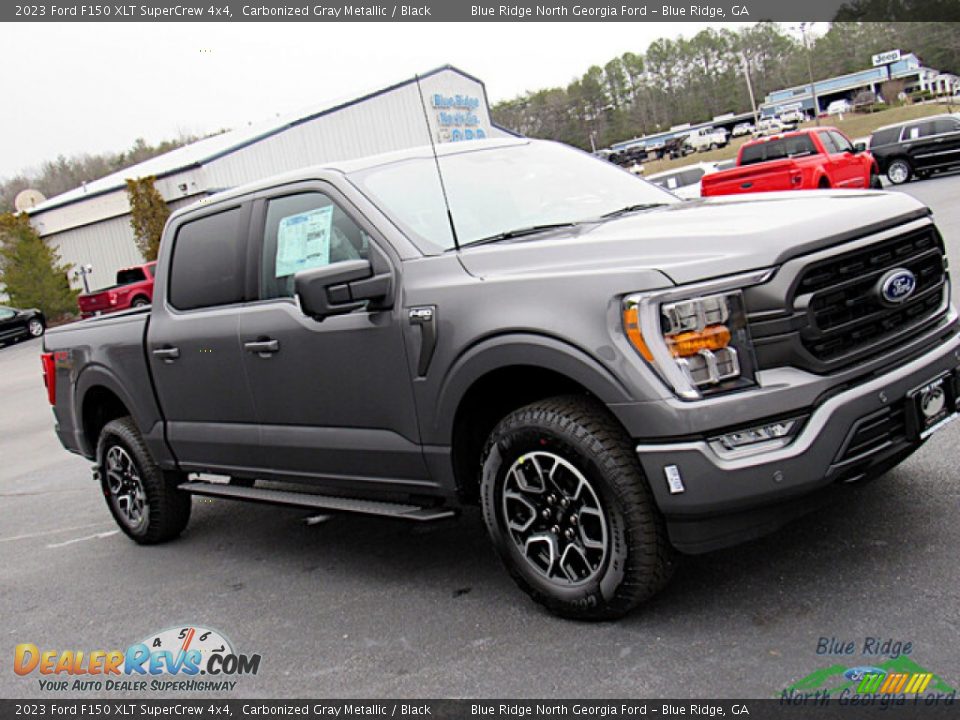 2023 Ford F150 XLT SuperCrew 4x4 Carbonized Gray Metallic / Black Photo #28