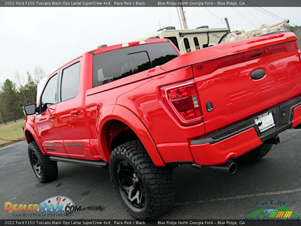 2022 Ford F150 Tuscany Black Ops Lariat SuperCrew 4x4 Race Red / Black Photo #29