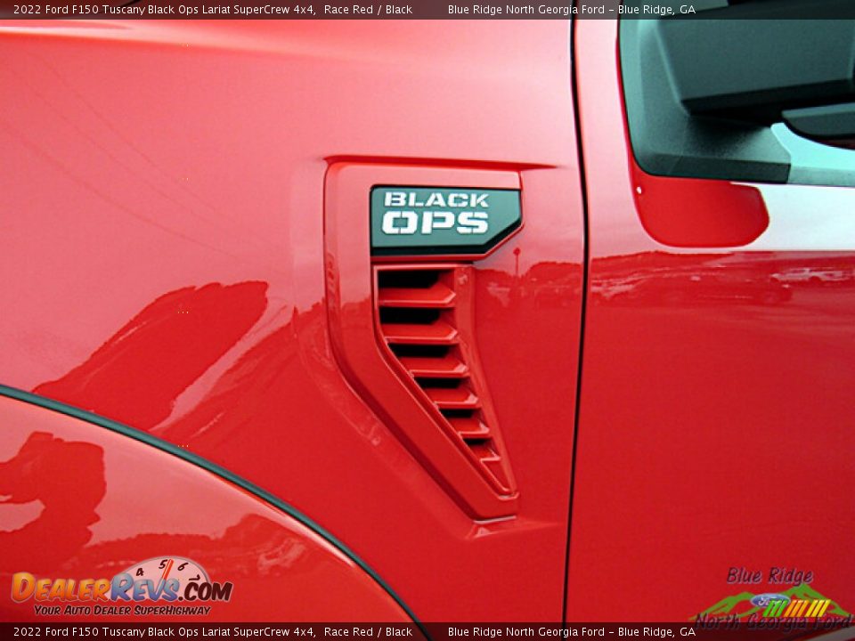 2022 Ford F150 Tuscany Black Ops Lariat SuperCrew 4x4 Race Red / Black Photo #31