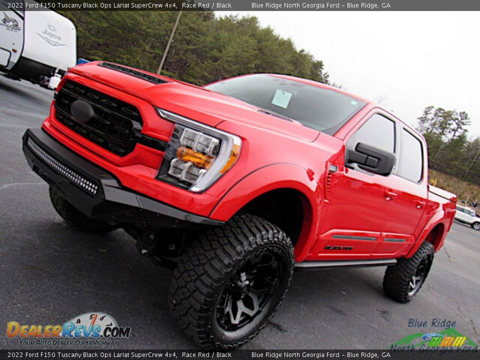 2022 Ford F150 Tuscany Black Ops Lariat SuperCrew 4x4 Race Red / Black Photo #33