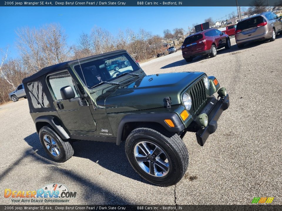 2006 Jeep Wrangler SE 4x4 Deep Beryl Green Pearl / Dark Slate Gray Photo #2