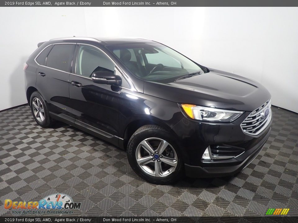 2019 Ford Edge SEL AWD Agate Black / Ebony Photo #3