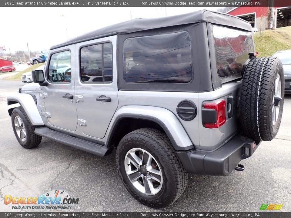 2021 Jeep Wrangler Unlimited Sahara 4x4 Billet Silver Metallic / Black Photo #3