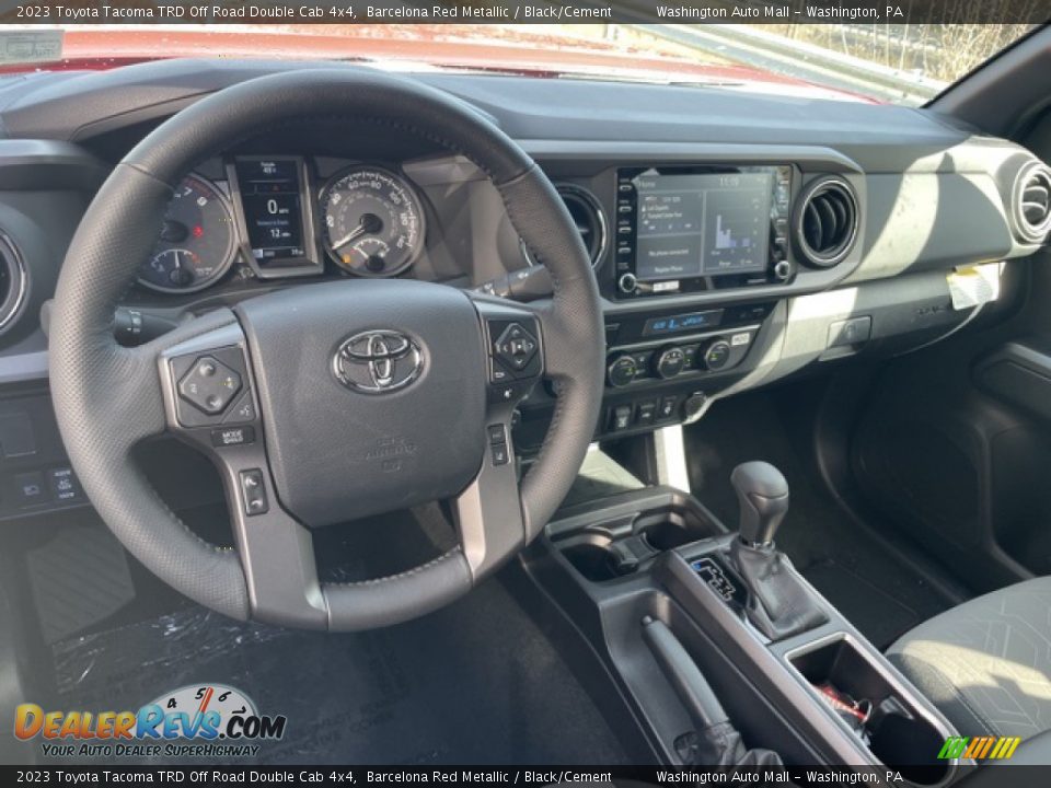2023 Toyota Tacoma TRD Off Road Double Cab 4x4 Barcelona Red Metallic / Black/Cement Photo #3