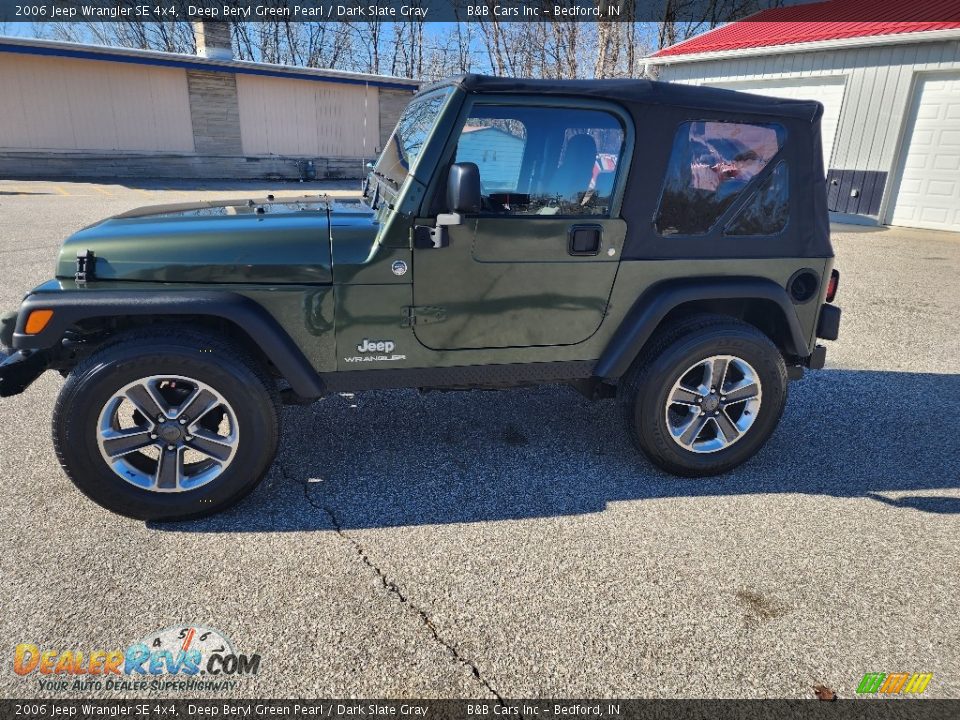 2006 Jeep Wrangler SE 4x4 Deep Beryl Green Pearl / Dark Slate Gray Photo #5