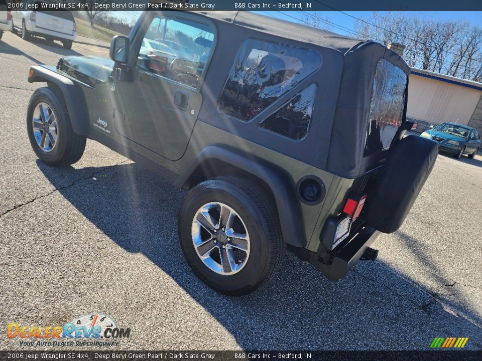 2006 Jeep Wrangler SE 4x4 Deep Beryl Green Pearl / Dark Slate Gray Photo #6