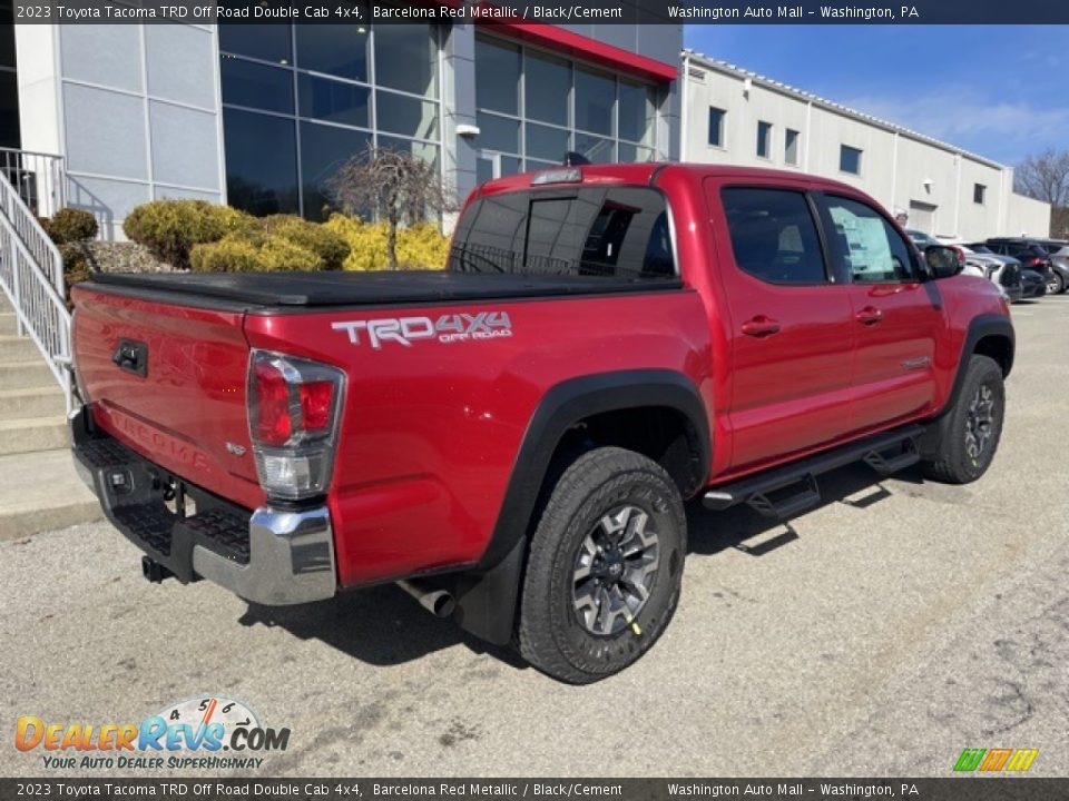 2023 Toyota Tacoma TRD Off Road Double Cab 4x4 Barcelona Red Metallic / Black/Cement Photo #9