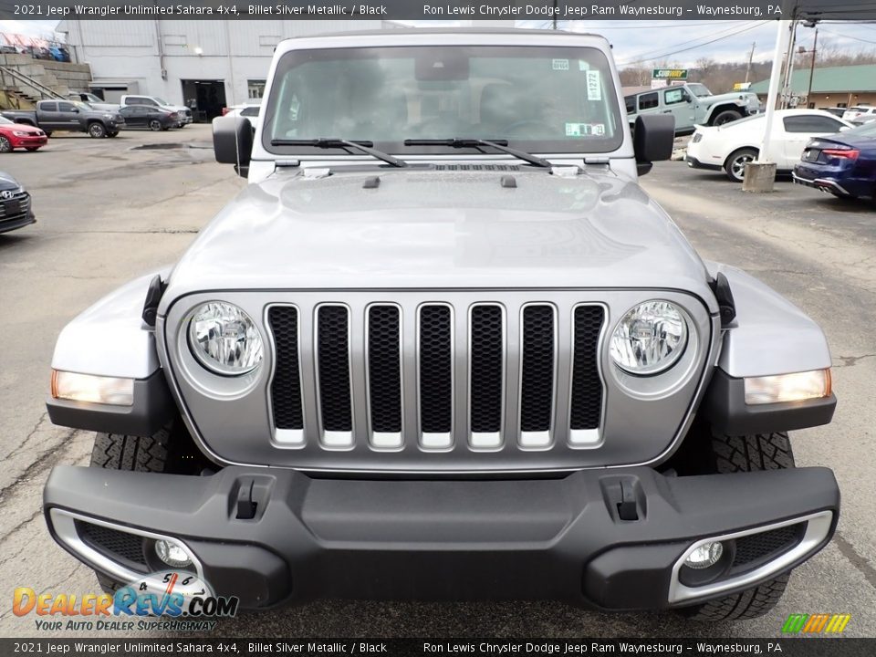 2021 Jeep Wrangler Unlimited Sahara 4x4 Billet Silver Metallic / Black Photo #9